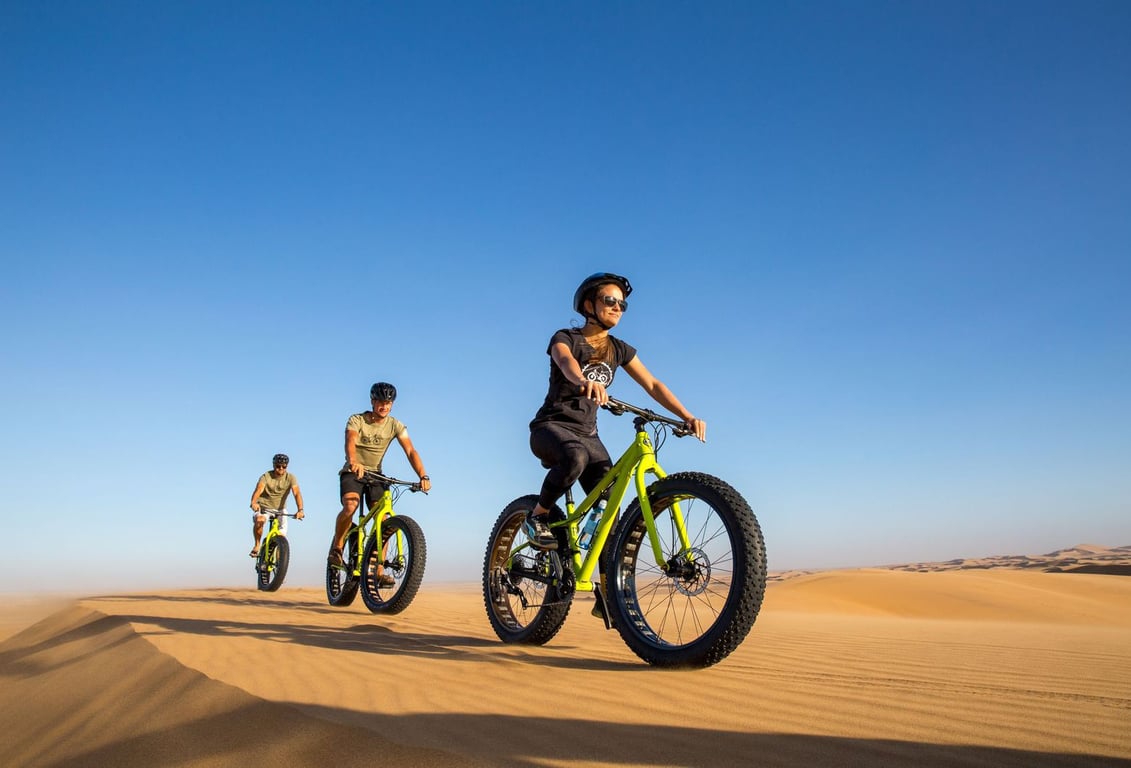 Enjoy Fat Biking At Al Qudra Lake Sanctuary Dubai