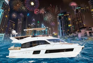 New Year Yacht Rental Dubai 2024 | 50 Feet Majesty Up-to 18 People