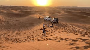 Sunrise Desert Safari with Dune Buggy at Red Dunes Lahbab Desert