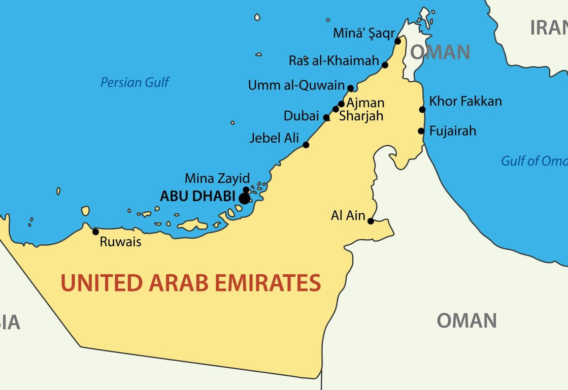 Where In The UAE Is Dubai Located?