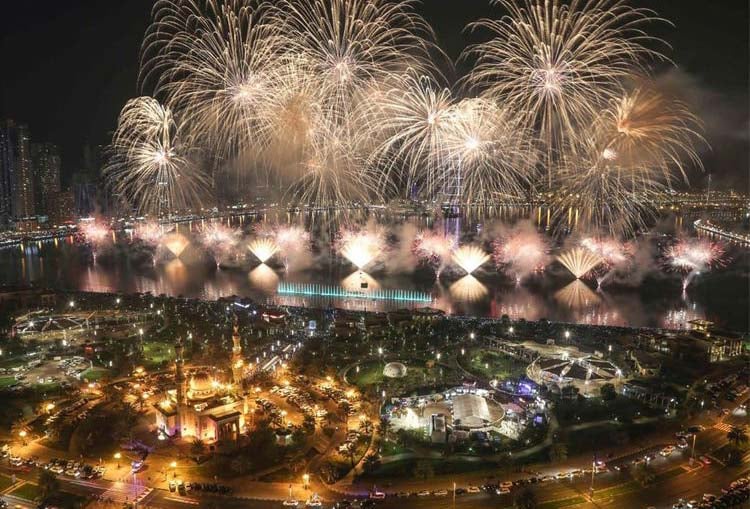 New Year's Eve Fireworks Display In Ras Al Khaimah