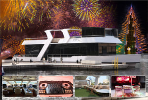 New Year EVE Burj Khalifa 2024 Luxury Yacht Party With Live DJ & Dinner
