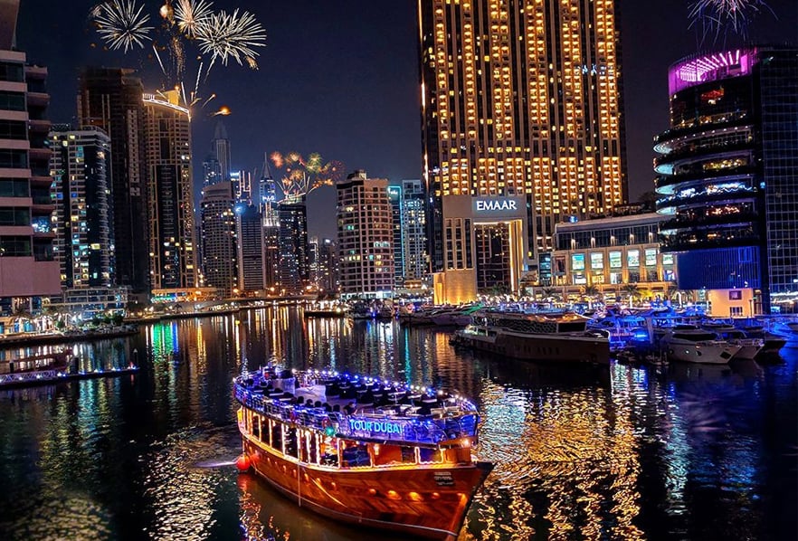 Dhow Cruise on a New Year's Eve At Dubai