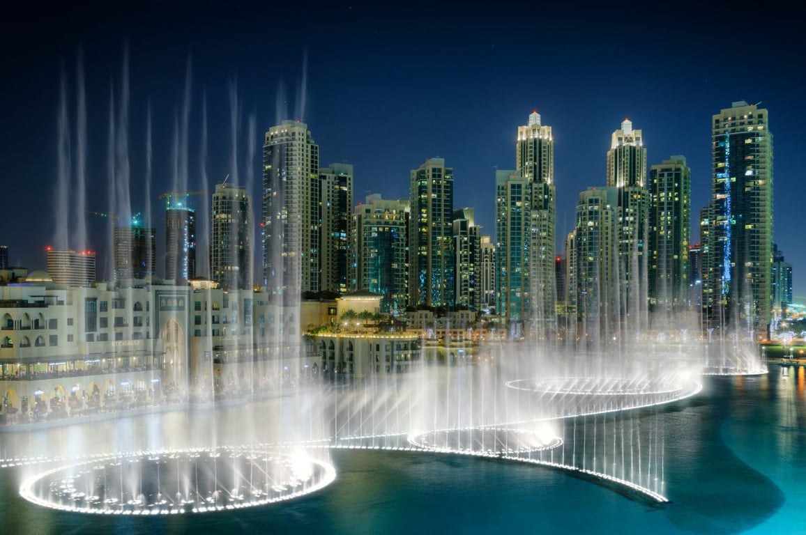 Dubai Wellspring Shows Of Dubai Mall