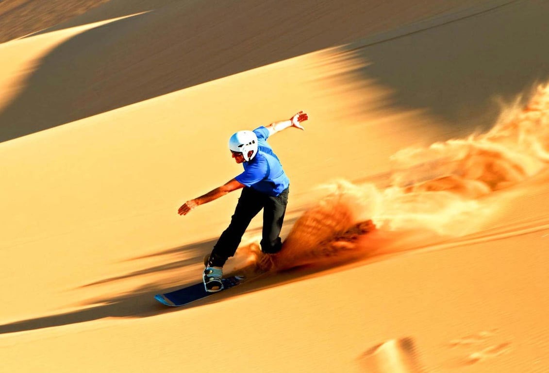 Sand Skiing At Desert Safari Dubai