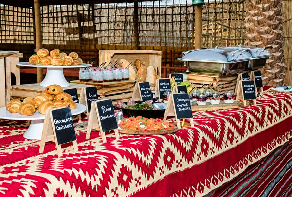 Buffet Breakfast Setup