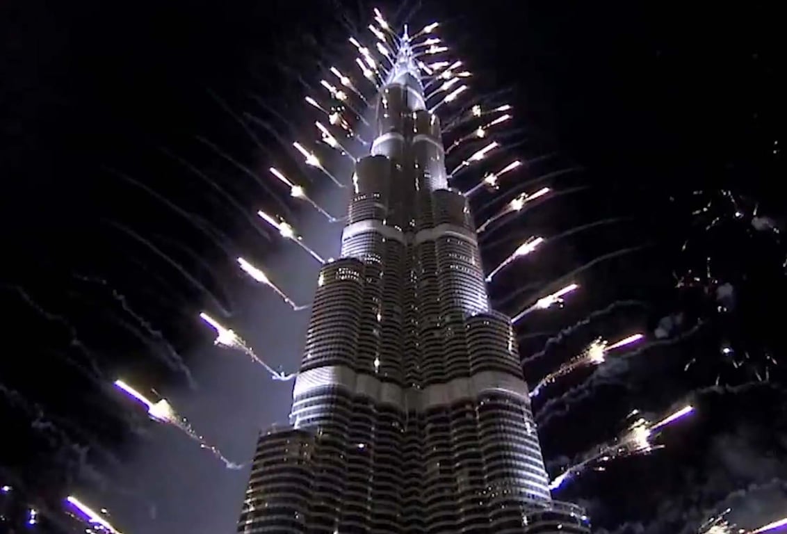 Celebrate The Burj Khalifa's New Year Fireworks Display