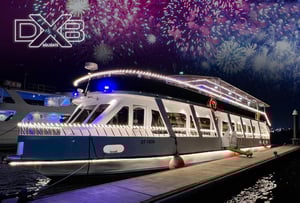 Burj Khalifa 2024 Eve | Gold Fish Dubai Canal Cruise Lower Deck