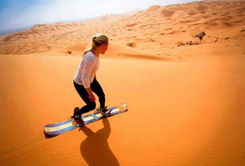 Sand Boarding At Dubai