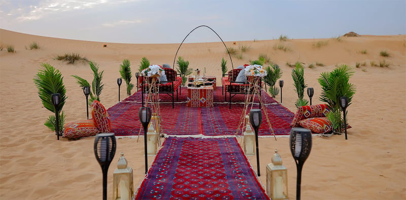 Private Bespoke Dinner Dubai VIP Desert Safari with Grand Buffet & Bonfire gallery image 2