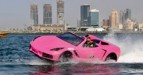 Pink Jet Car