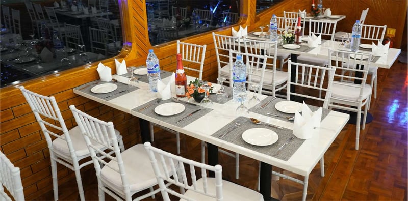 Dhow Cruise Dubai Marina with Exquisite Buffet, Night Views & Plush Seating gallery image 7