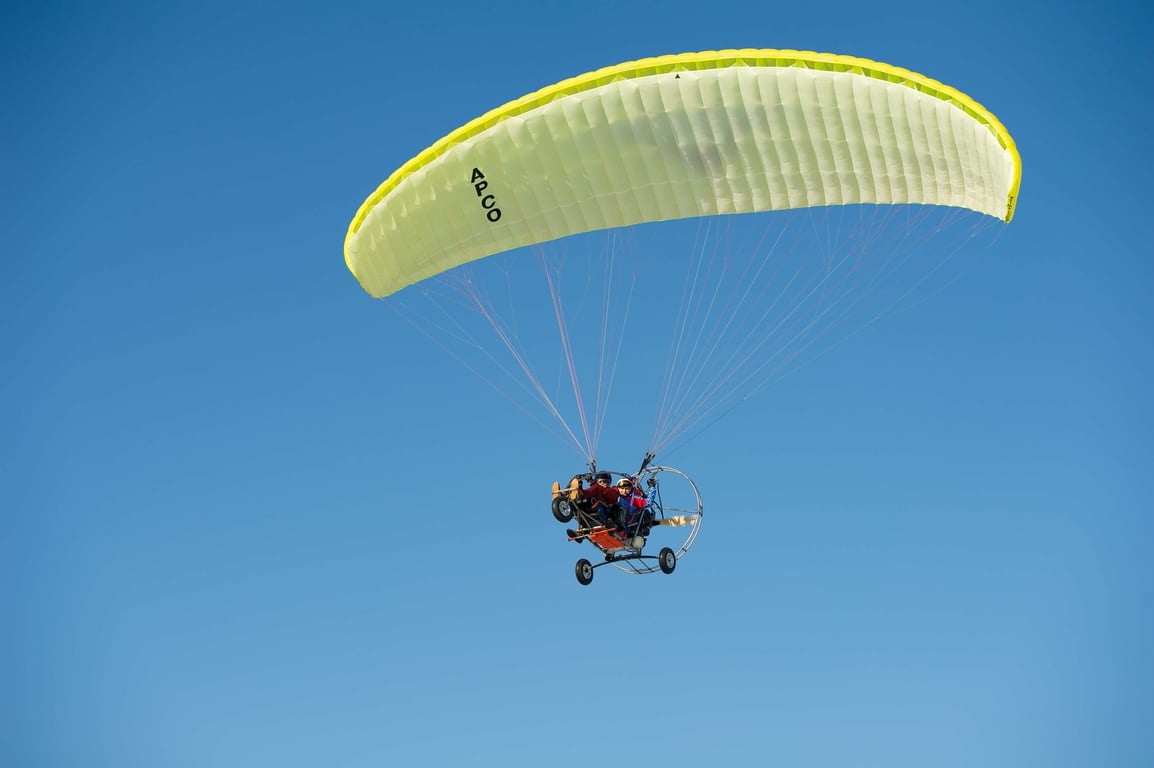 Glide Above The Dunes On A Paramotor At Dubai