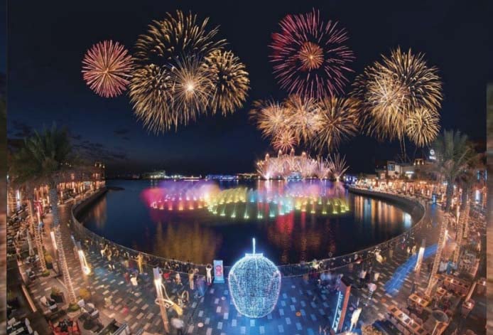 Palm Jumeirah Fireworks At Dubai