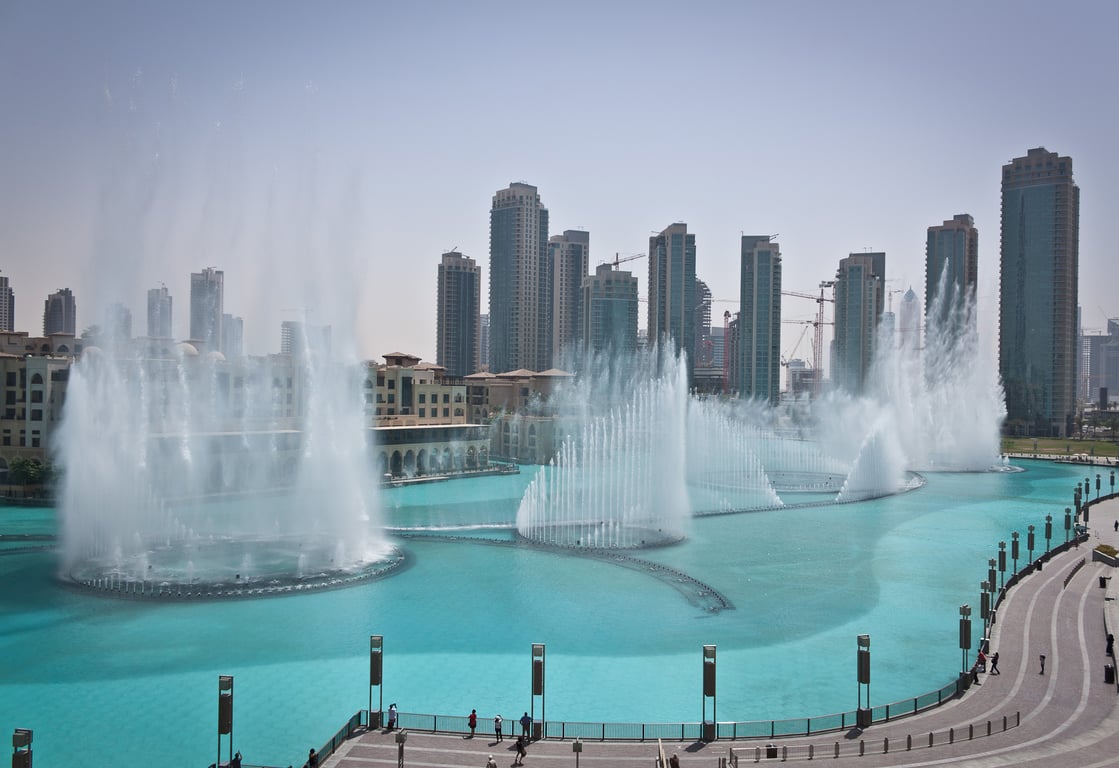 Location Of Dubai Fountain: