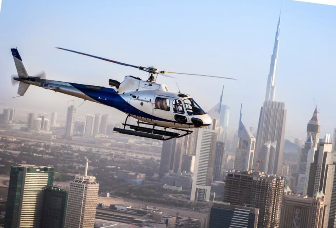 Take A Helicopter Flights Over The City At Dubai