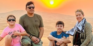 Sunrise Desert Safari with 30 Minutes Camel Riding & Sand Boarding