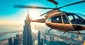 17 Mins the Palm Helicopter Ride Dubai
