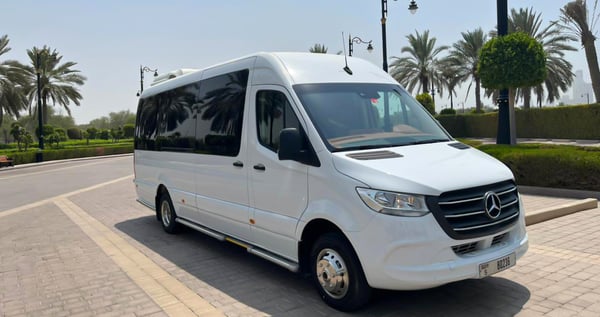 Mercedes Sprinter Luxury Van White 19 Pax Model 2024