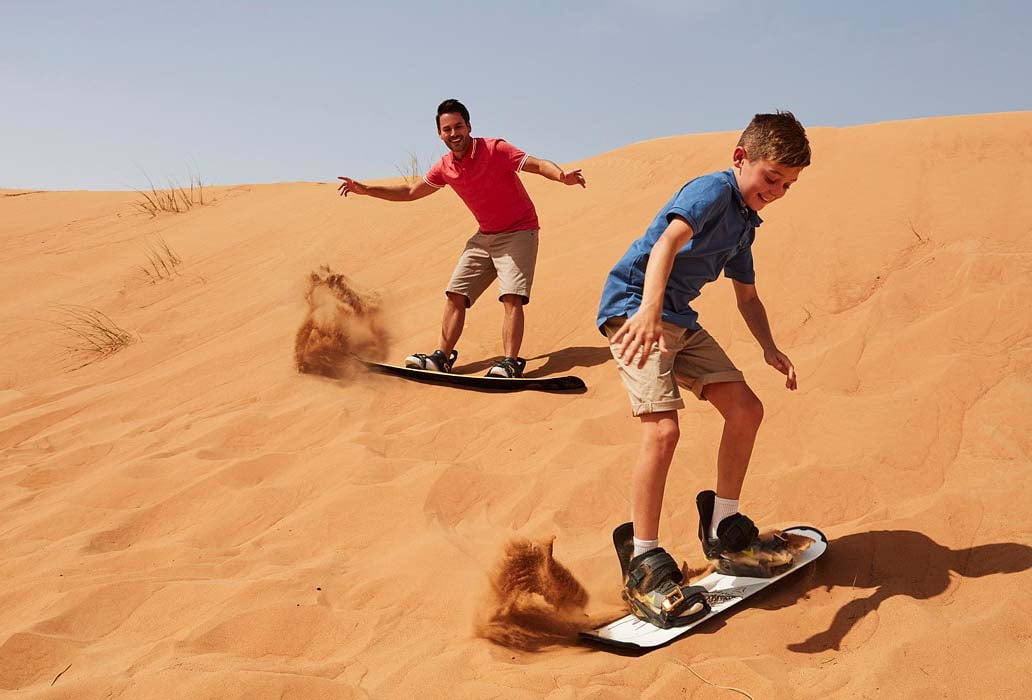 Sand Skiing At Desert Safari Dubai
