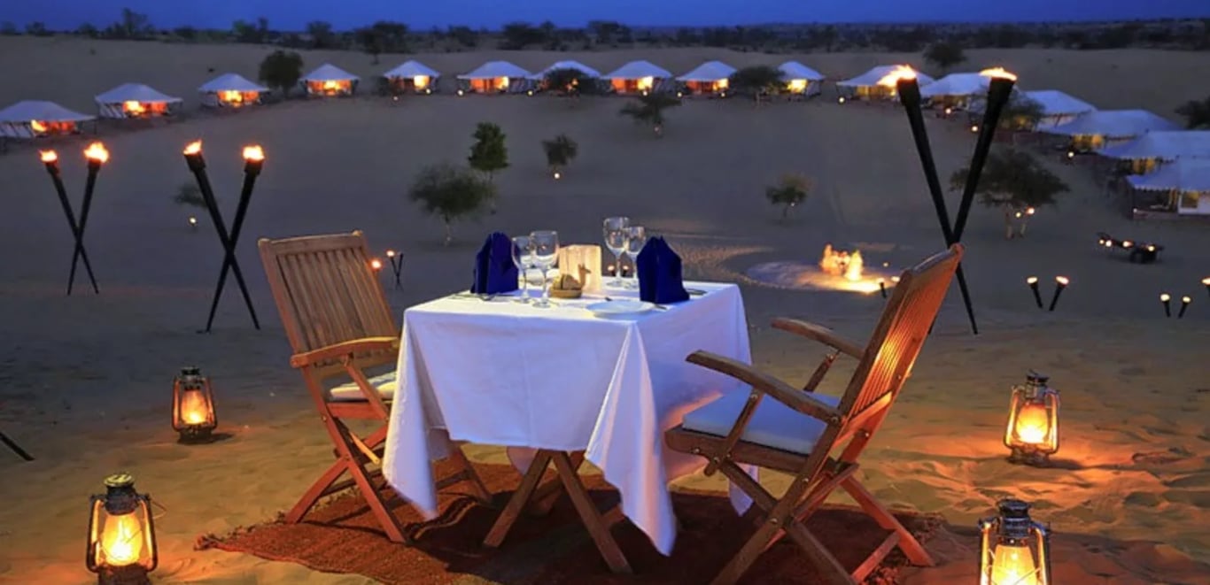 Romantic Dinner In The Desert