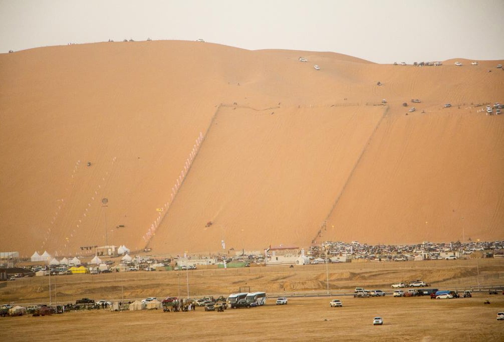 The Big Fall in Al Faya Desert