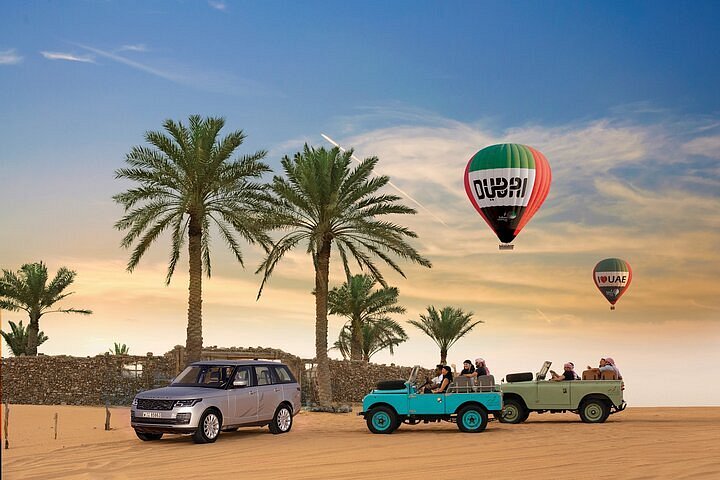 Glide Above The Desert In A Hot Air Balloon Dubai