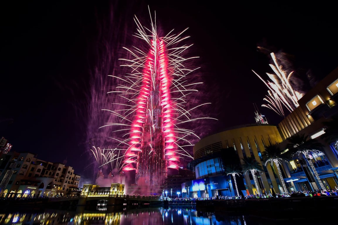 The Fantastic Fireworks At Burj Khalifa