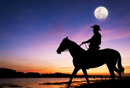 Horse Riding Under The Fullmoon