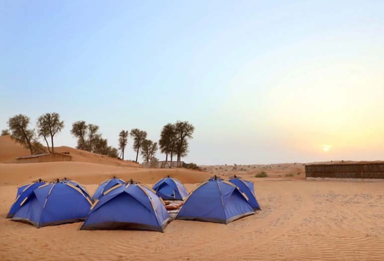 Bedouins Sleeping Outside While Camping