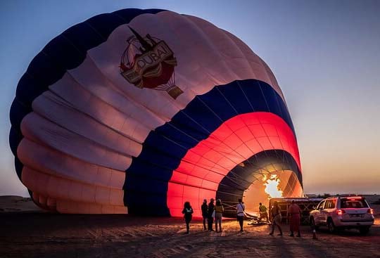 A Significant Tourist Balloon Ride At Desert Safari