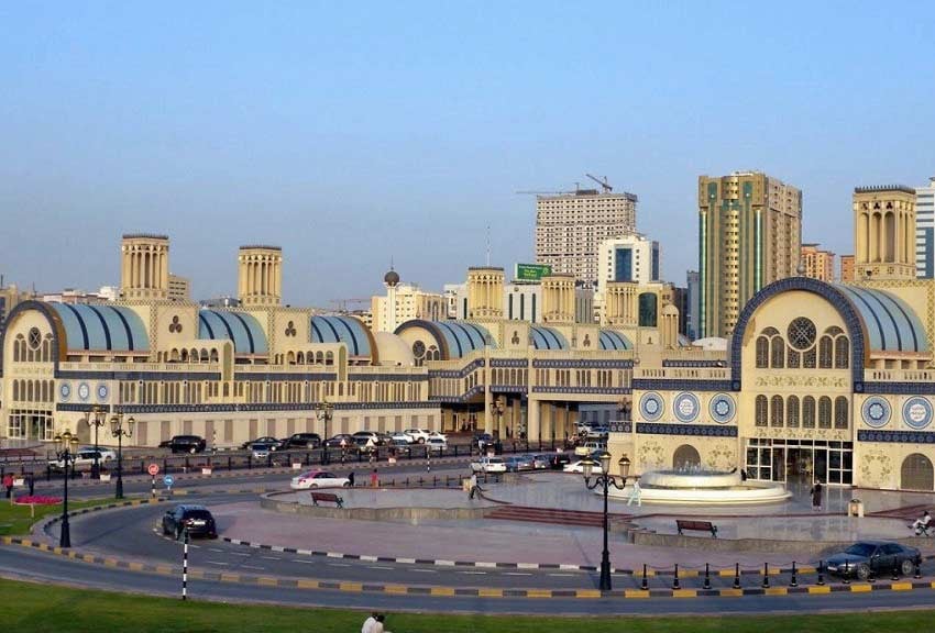 The Background of Central souq Dubai
