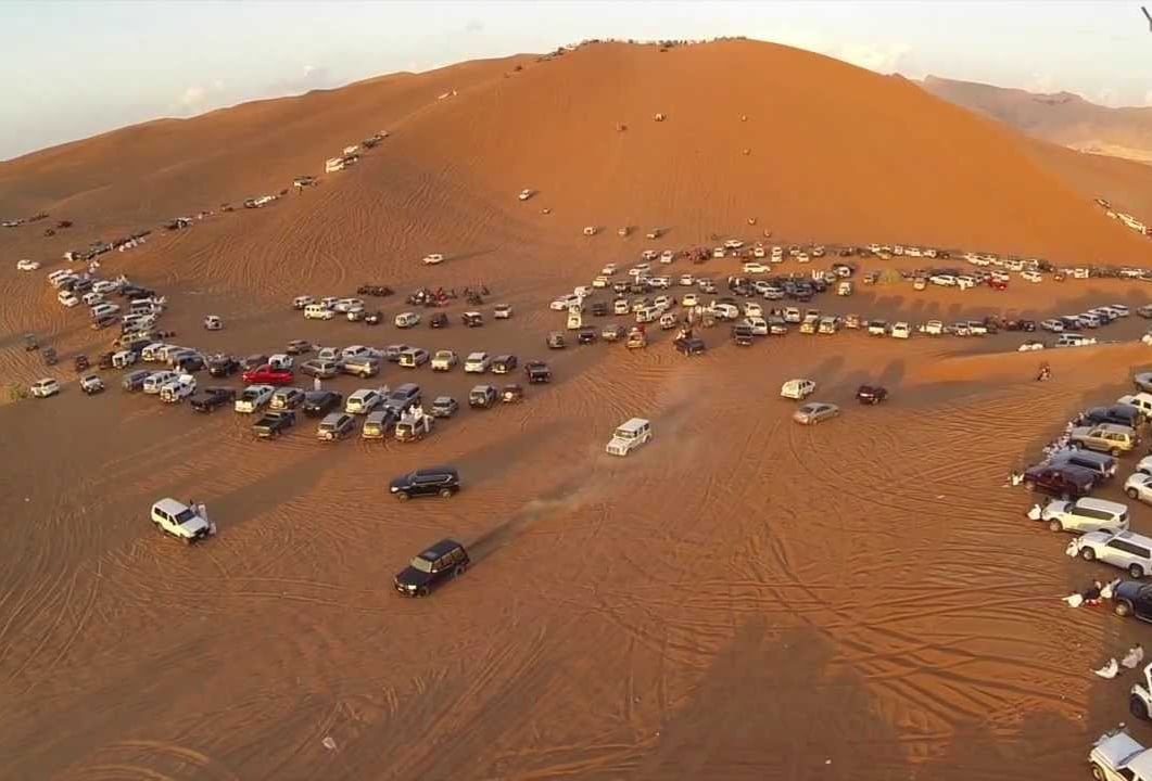 The Big Fall in Al Faya Desert