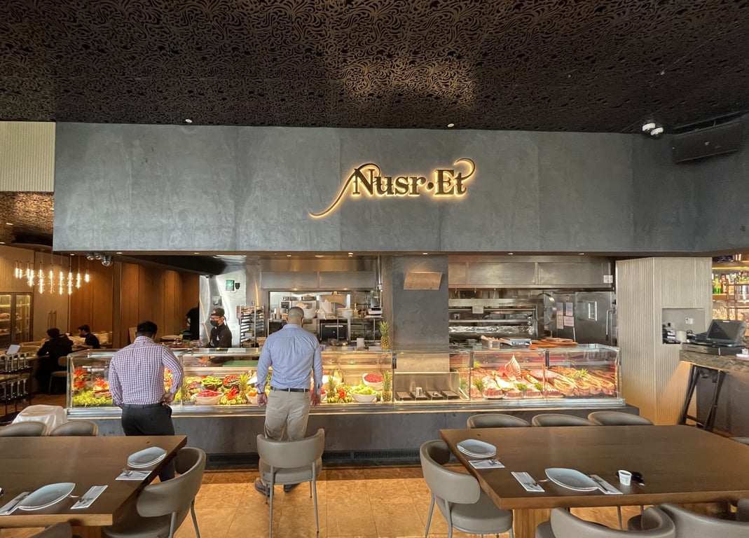 1.	Nusr-Et Steakhouse Dubai