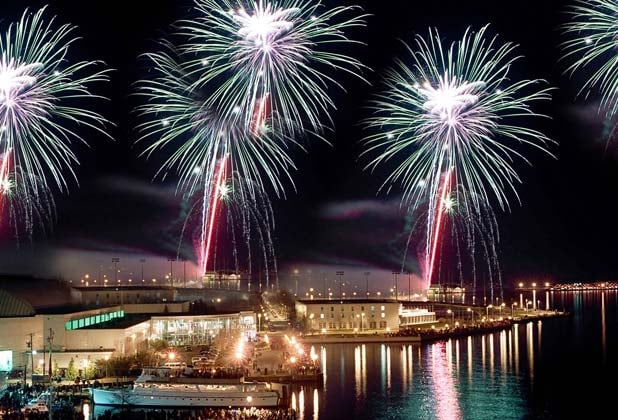 Fireworks From The Sea And The Waterways