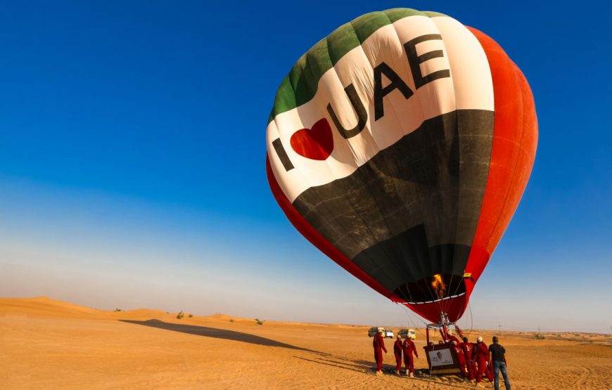 •	Hot Air Balloon Tour with Morning Desert Safari
