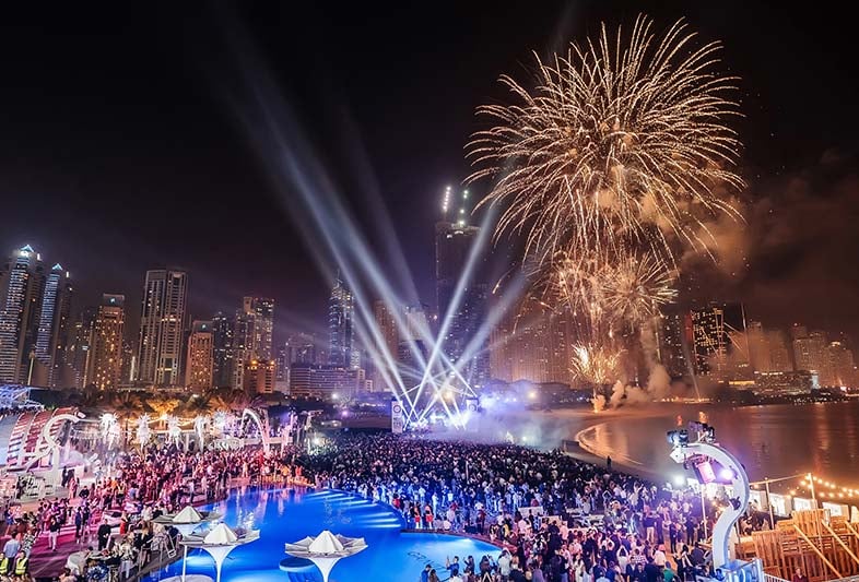 New Year In Dubai Wellspring