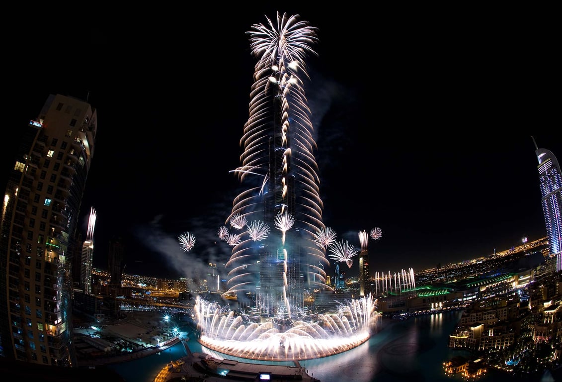 Witness Dazzling Fireworks at Burj Khalifa