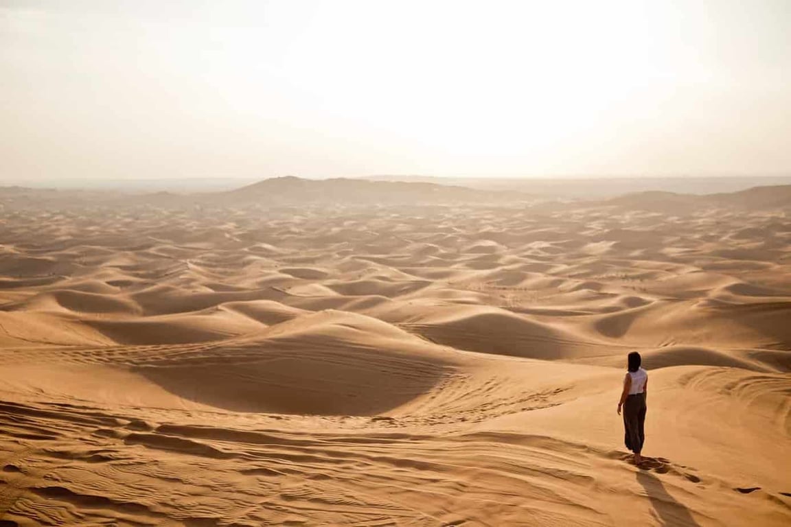 The Opportunity To See A Stunning Dusk At Dubai Desert