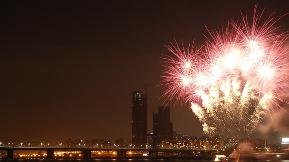 여의도 불꽃축제후 모습