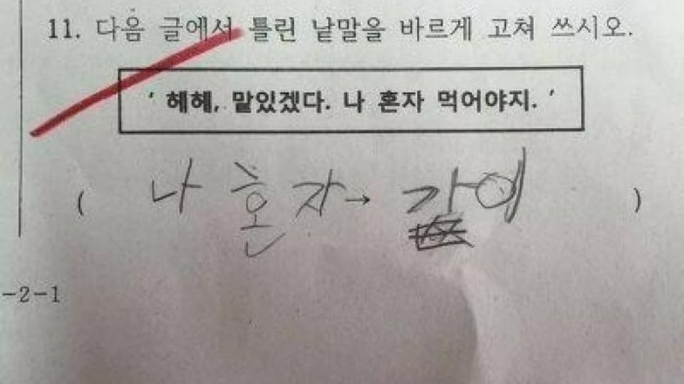 틀렸지만 앞으로 크게 될 녀석