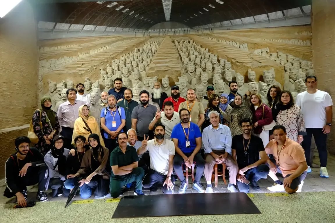 An IBEX group at The Terracotta Army, Xi'an