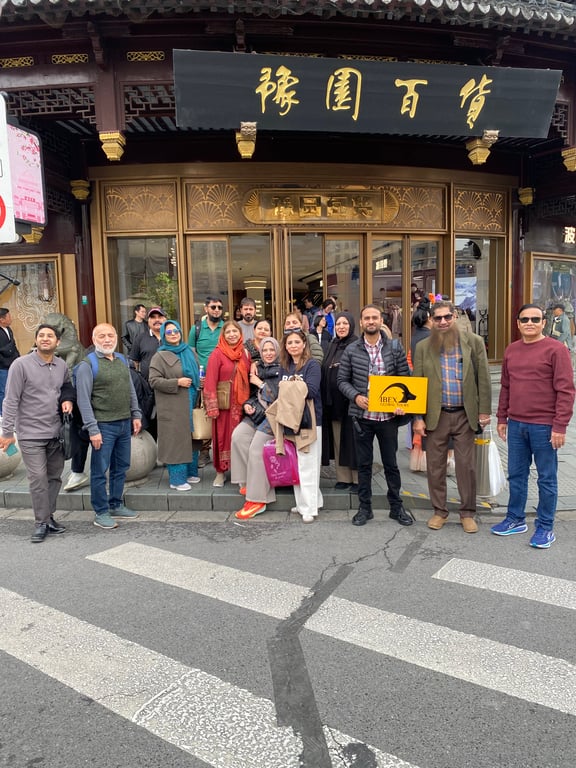 An IBEX group at Yu Garden bazaar, Shanghai