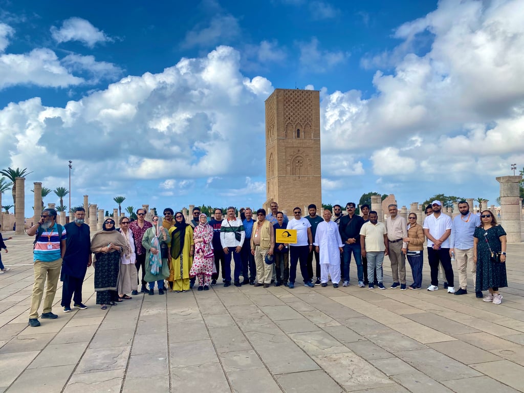 An IBEX group at The Hassan Tower, Rabat