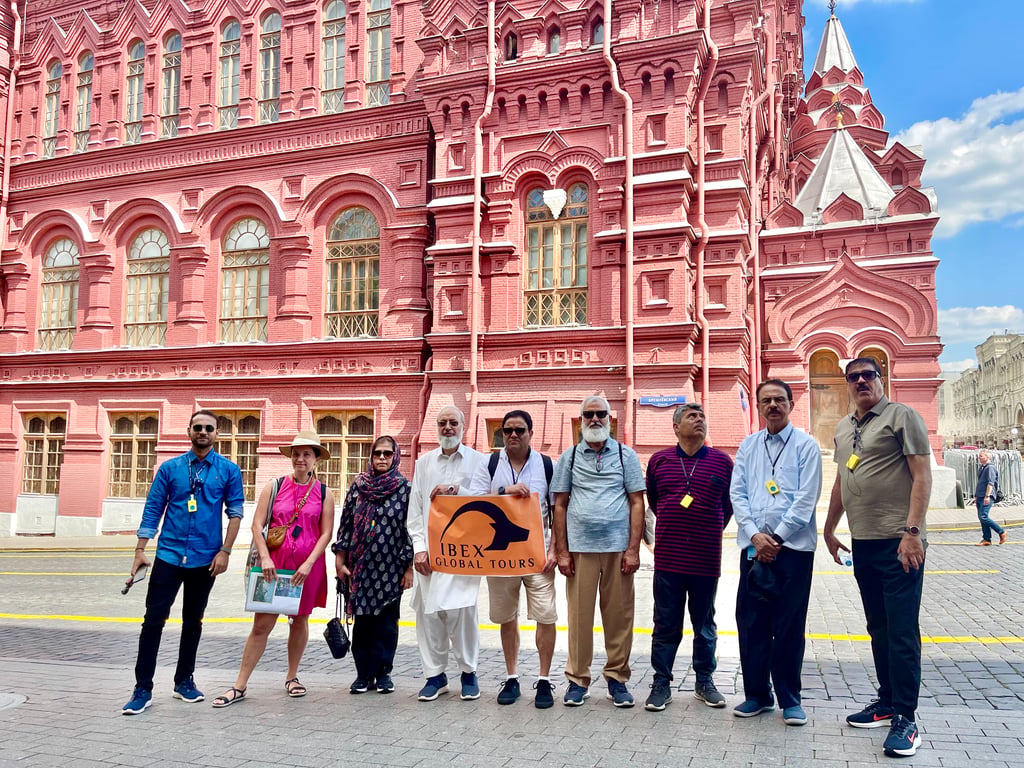 An IBEX group at The State Historical Museum, Red Square