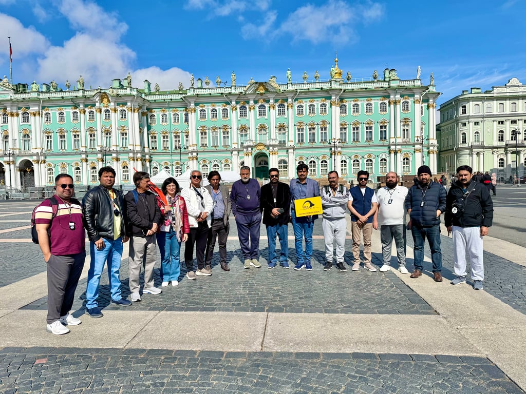 An IBEX group at The Winter Palace, Saint Petersburg