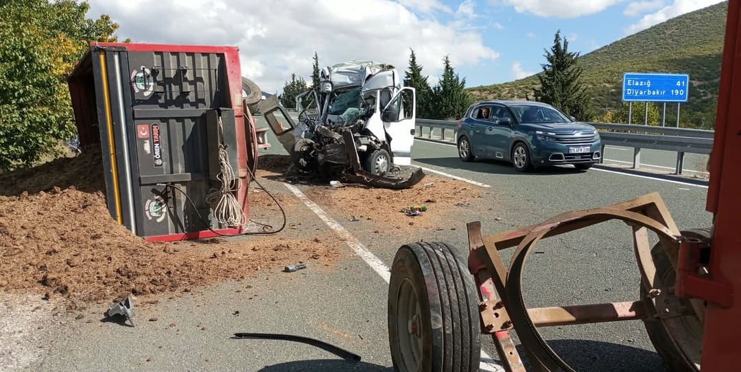 Elazığ-Malatya Karayolunda Korkutan Kaza