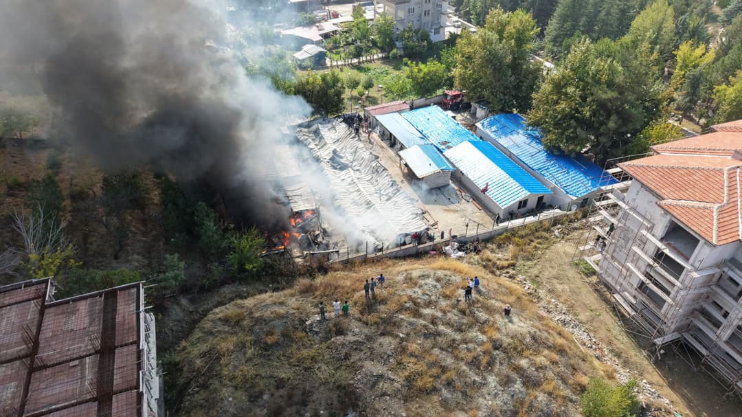 Malatya’da Korkutan Yangın 