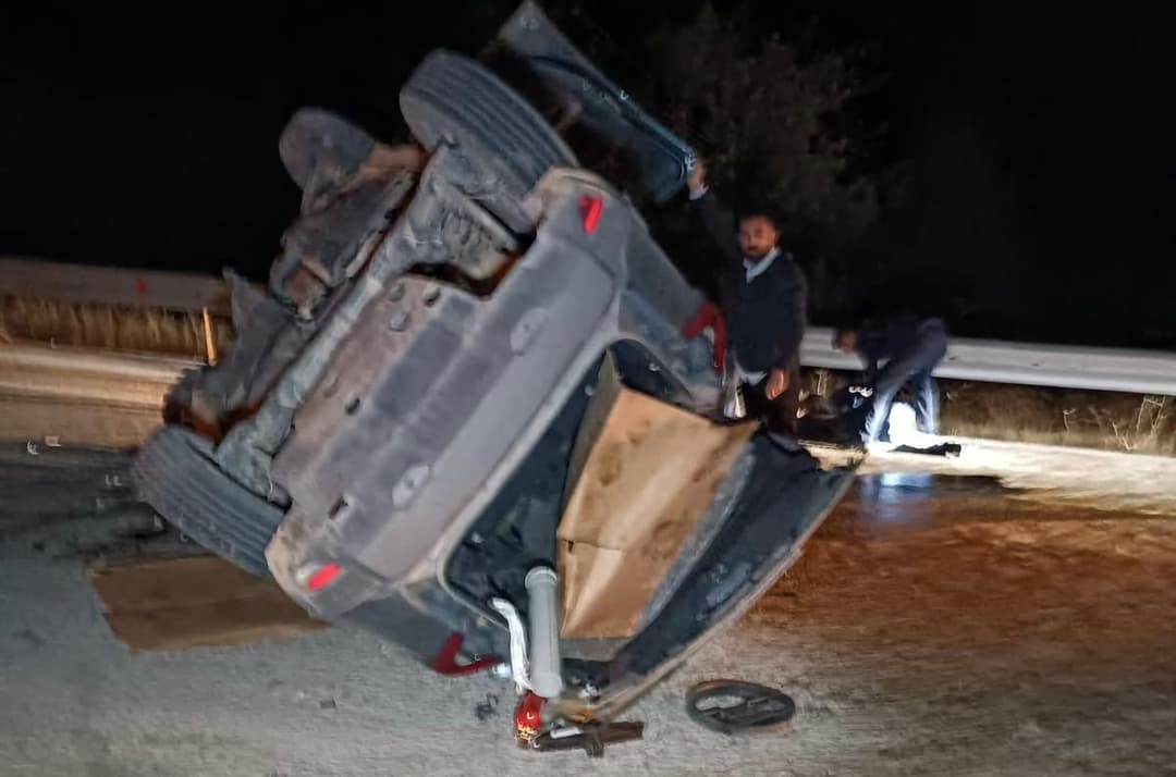 Malatya’da Cip Beton Mikserine Çarptı