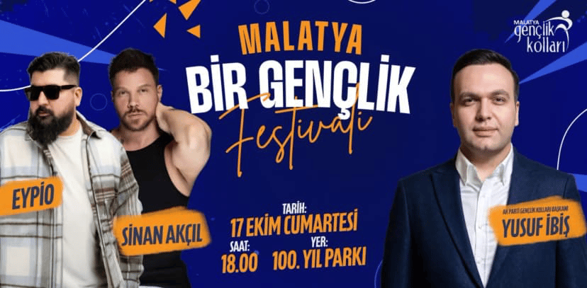 Malatya Gençlik Festivali’nde Eypio ve Sinan Akçıl Sahne Alacak